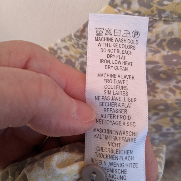 Adrianna Papell top, size Large yellow, white and - Picture 8 of 10